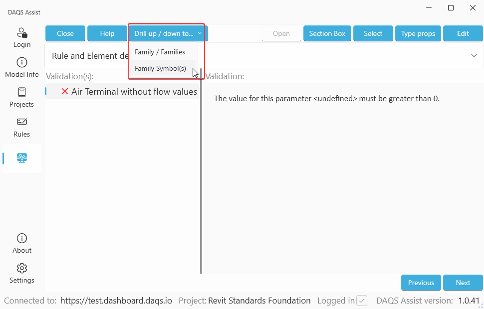 Drill Up to its FamilySymbol